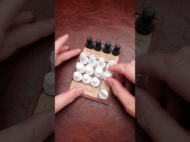 Capture all 4 black pawns in this new Chess puzzle