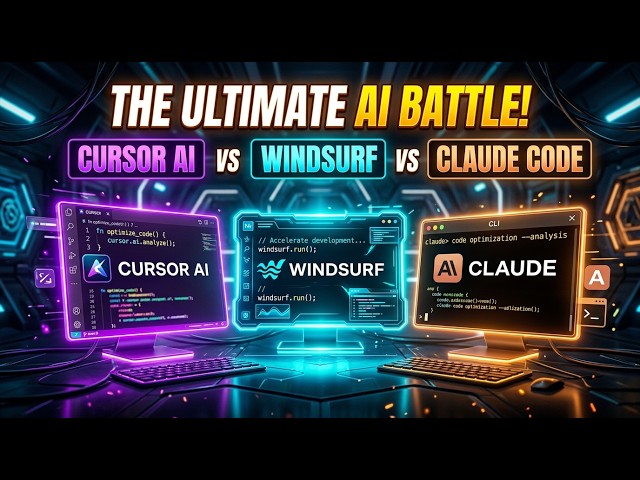 Cursor vs Windsurf vs Claude Code: Which AI Coding Tool Wins? (Tested on a Real Project)