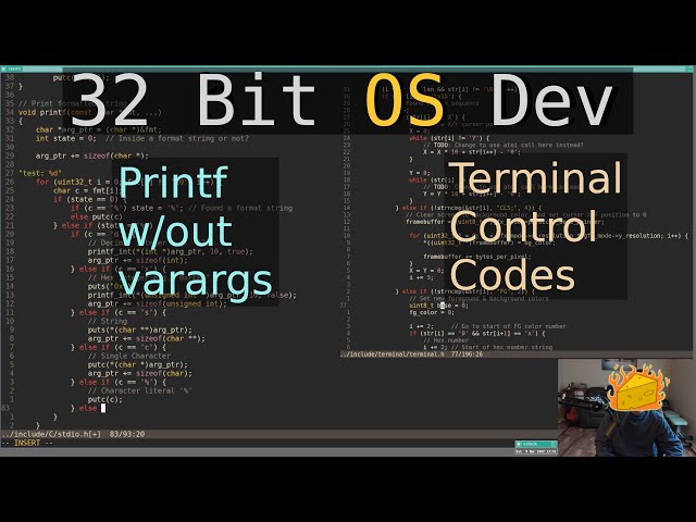 Printf & Terminal Control Codes | 32 bit OS Dev (in C)