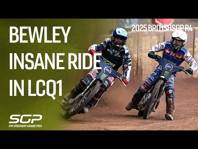Dan Bewley With An UNBELIEVABLE Ride in LCQ1 | 2025 - BritishSGP R4 | FIM Speedway Grand Prix