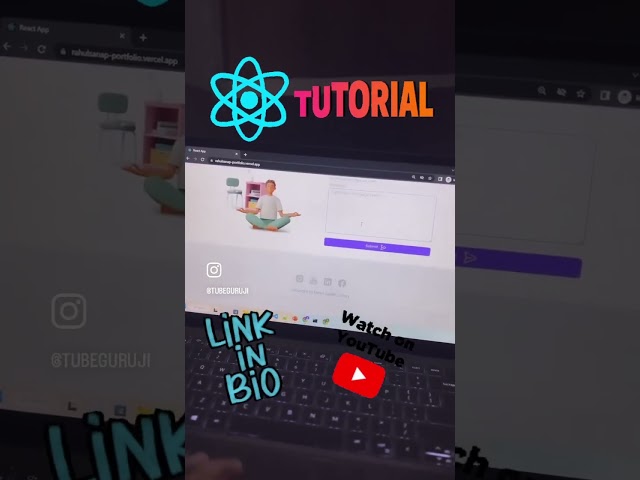 Watch React + tailwind css tutorial for beginners. 👉subscribe to Tubeguruji. #react #tailwindcss