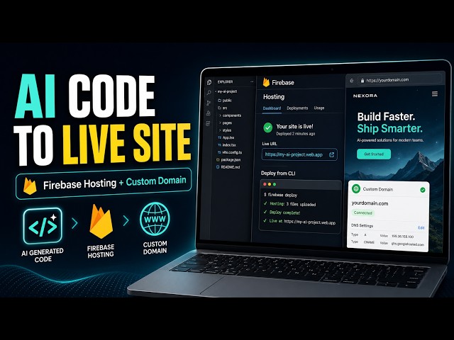 Let's Learn How to Ship Claude Code to Live Website: Free Firebase Hosting + Custom Domain