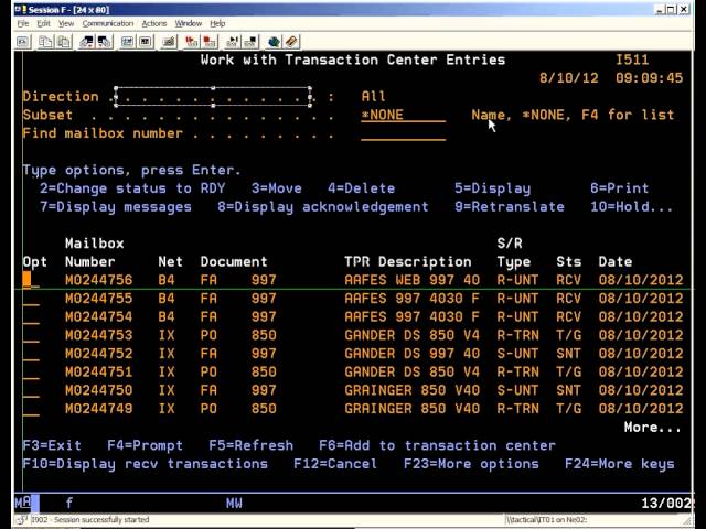 IBM iSeries (AS/400) Group Jobs demo video