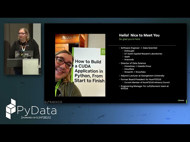 Katrina Riehl - GPU Algorithm Authoring with CUDA Tile | Pydata London 26