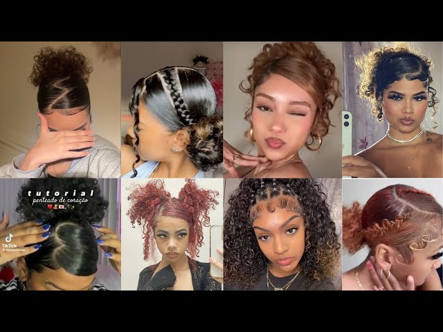 😍💖~Cute Curly hairstyles// watch me style my hair compilation pt2.