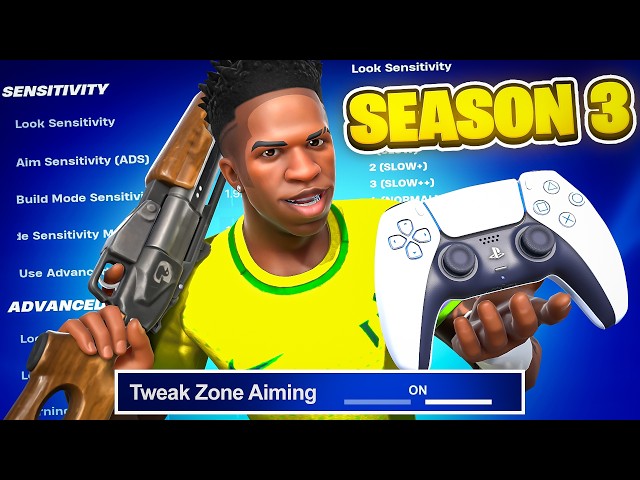 NEW Best Controller TWEAK ZONE Settings + Aimbot Sensitivity (Fortnite Tutorial)