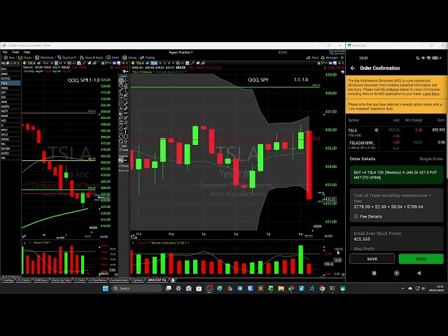 2026-01-09 15-30-07 TSLA 427.5 P BOT @1.91 SOLD @2.12 TS MARK -0.10