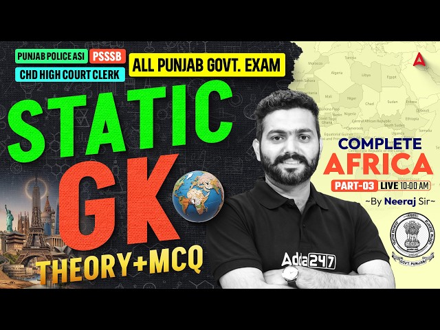 Complete Africa Map for All Exams |  Countries, Capitals & Physical Features | By Neeraj Sir  #3