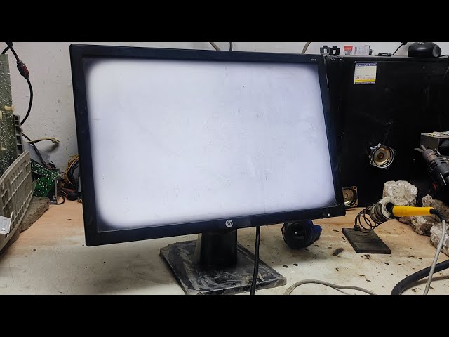 HP VGA Monitor White Screen Repair | Monitor White Display Problem Repair | LED TV White Screen R...