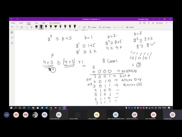 W7G2L2  Hamming Code