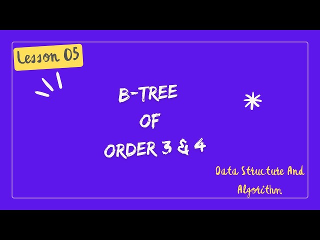 B-Tree of Order 3 & 4 | Insertion & Complete Problem Solving | Odd & Even Order | DSA