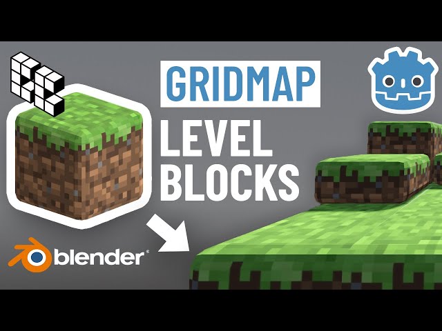Godot 4 GridMap: How to Make Level Blocks & Mesh libraries in Blender – Easy Tutorial