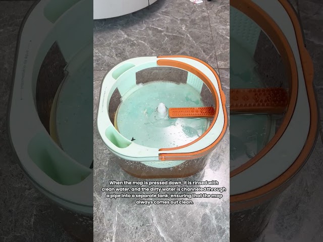 Let’s take a look at how dirty water is contained inside a mop. #allclean  #clean #Cleaning #mop