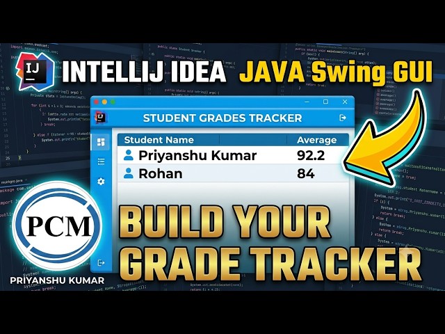 Student Grade Tracker ||  GUI ||  IntelliJ Idea