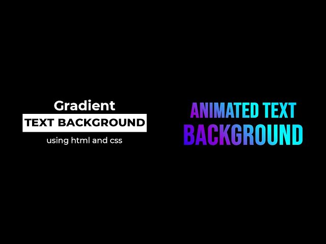 CSS Text Gradient Background Animation