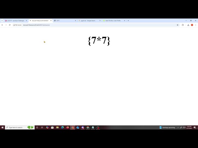 PicoCTF SSTI1