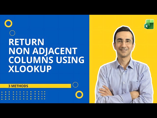 Return values from Non adjacent columns using XLOOKUP | The Excel Trick You Need to Know
