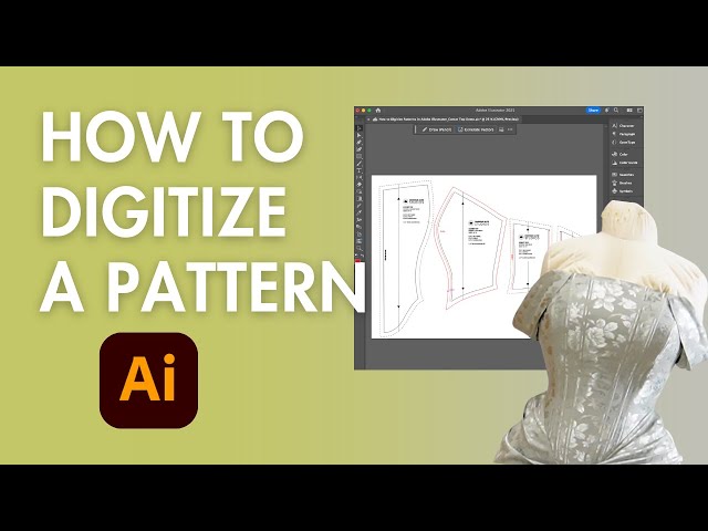 BEGINNER GUIDE to PATTERN MAKING in Adobe Illustrator + Free Template