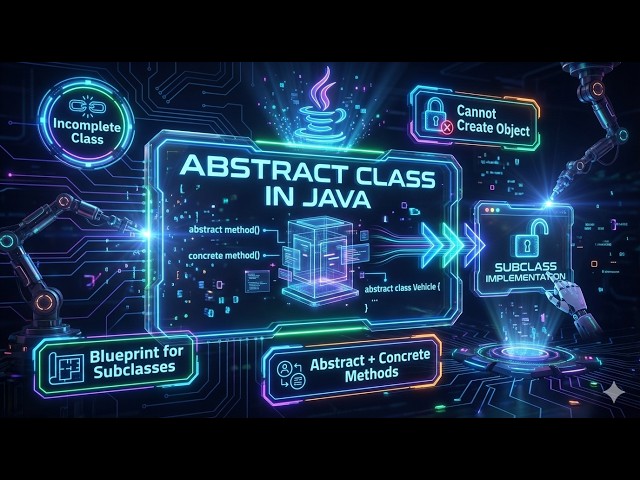 Abstract Class in Java 🚀 | Core OOPS Concept