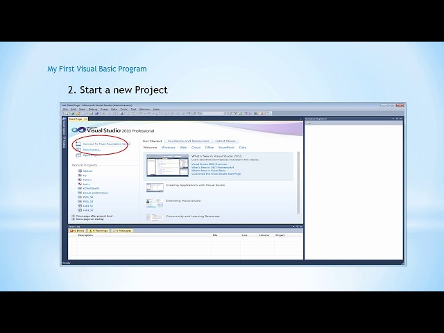 My First Visual Basic Program