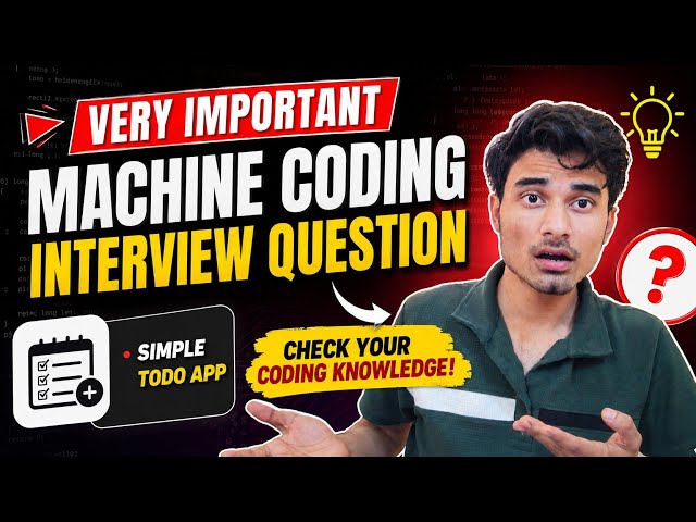 Machine coding interview question #machinecoding #jslogics #codinglogics #fronted #project #mern 