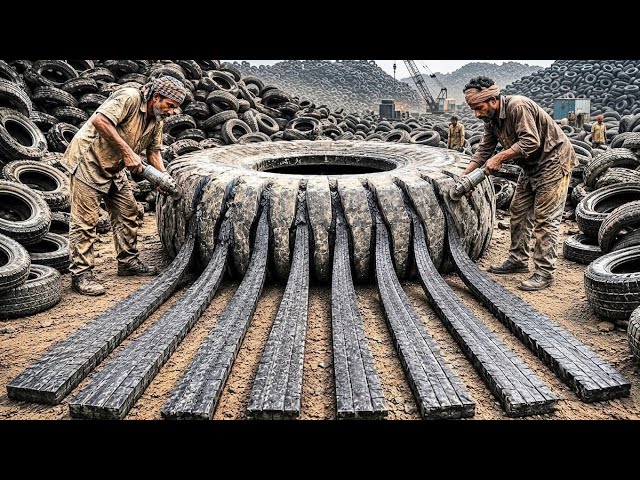 Most Unbelievable Old Tires Recycling and Manufacturing Processes in Pakistan Factories