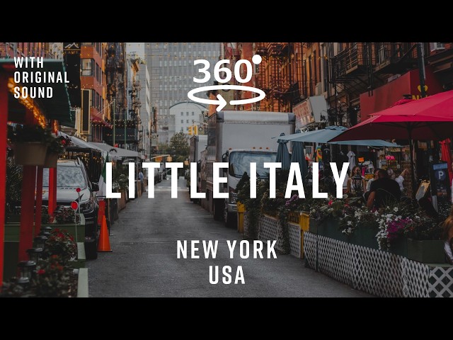 Walking Through Little Italy – New York City, USA 🇺🇸 | 360° Walk | Original Sound