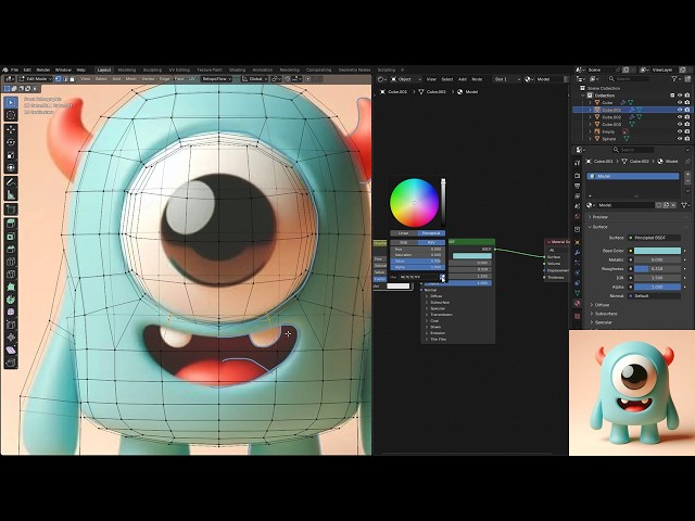 Stylized Character Modeling Timelapse | Blender 5.1.2