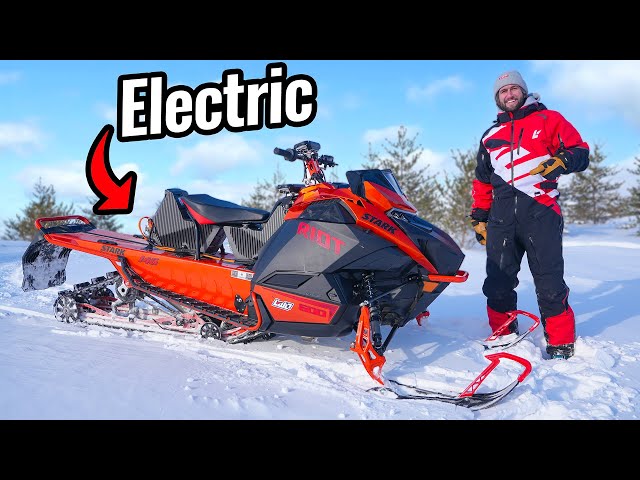 Electric Motor Swapped Snowmobile!