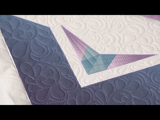 Just Machine Quilting the Feather Meander