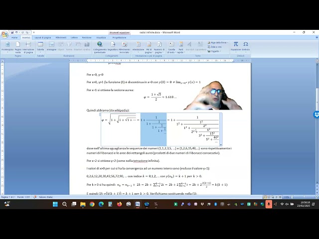 Somma infinita di radici nidificate