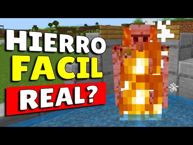 Probé la Granja de Hierro más Fácil de Minecraft Bedrock