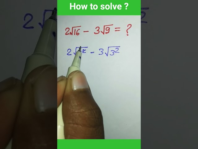 Subtraction Square Root Math #maths #shorts