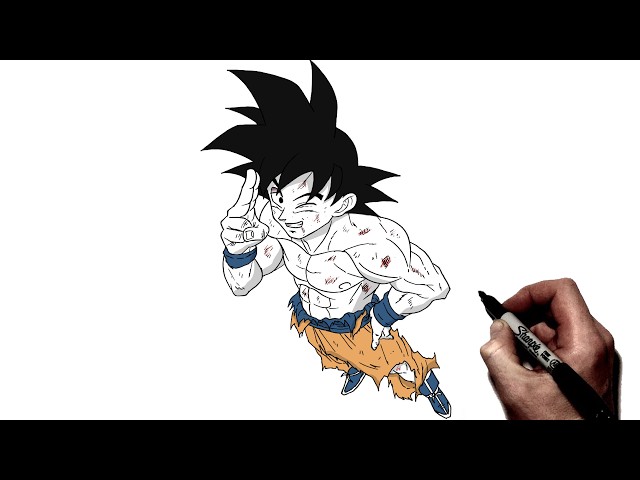 How To Draw Goku | Step By Step | Dragon Ball