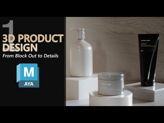 3D Product Design Tutorial | From Modeling to Render | Part 1 #autodeskmaya #tutorial #3dmodeling