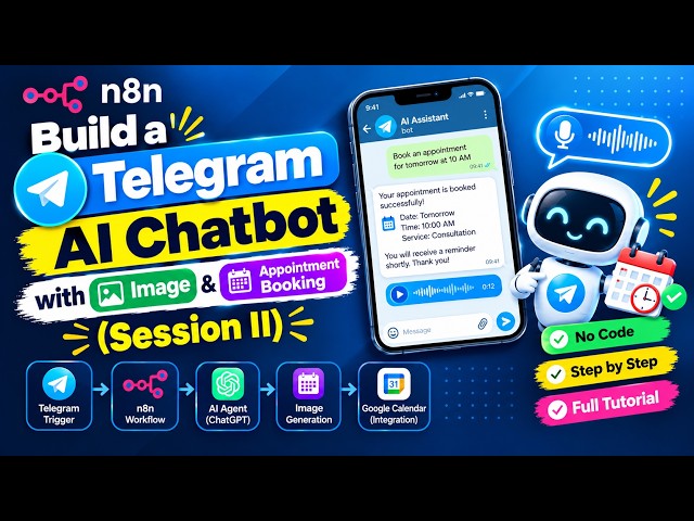 Build a Telegram AI Chatbot with Image & Appointment Booking #ai #aivideo #artificialintelligence