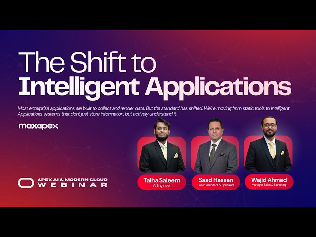 🔴 Live Webinar | Building AI-Powered Enterprise Apps with Oracle APEX & Modern Cloud