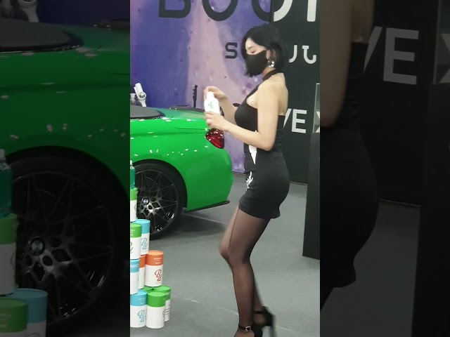 Racing Girl Promotional Models Shooting Site Auto Show