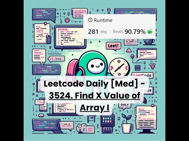 3524. Find X Value of Array I [Med] | Leetcode Daily | 9-21-26