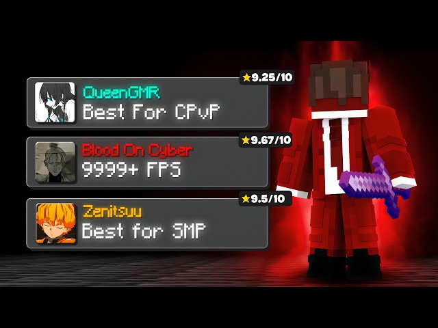 I Tried My Subscribers Minecraft PvP Packs | FPS Boost