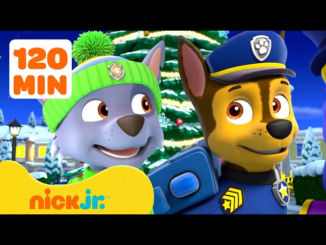 PAW Patrol BEST Holiday & Winter Rescue Missions! ☃️🎄 w/ Chase #2 | 2 Hours | Nick Jr.