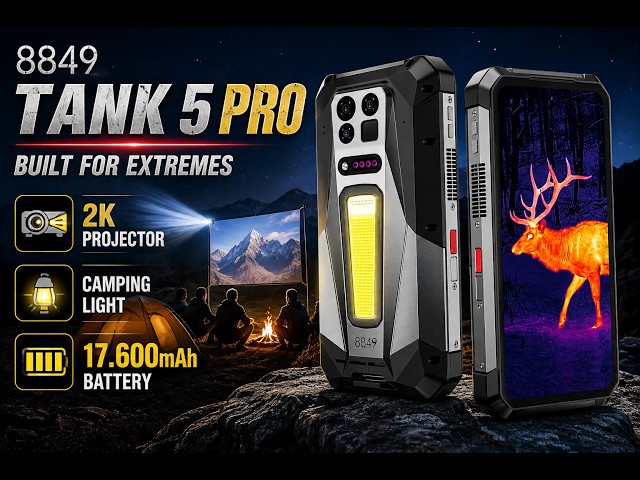 8849 TANK 5 Pro Review – The Ultimate Rugged Phone with Thermal Camera + Projector?