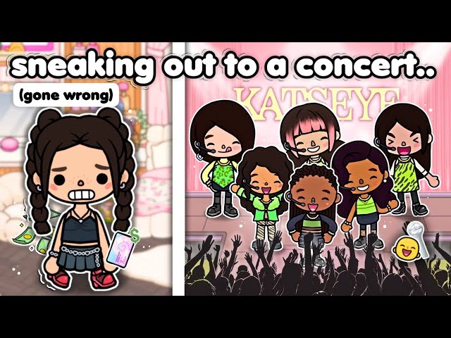 ESCAPÁNDOME a un concierto de KATSEYE 🎸 *Salió MAL* (Juego de rol de Toca Boca)