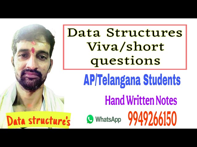Data Structures Viva Guide | Important Concepts Explained
