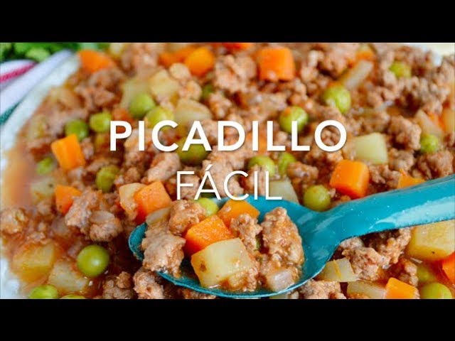 CÓMO HÁCER PICADILLO (fácil & delicioso) - Recetas fáciles Pizca de Sabor