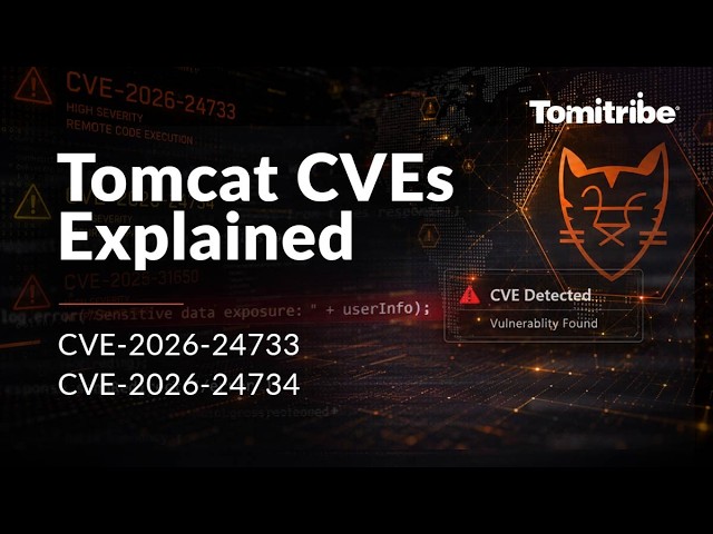 Apache Tomcat CVEs Explained: CVE-2026-24733 & CVE-2026-24734