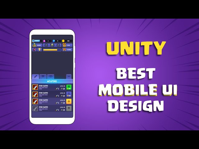 Unity Best Mobile UI Design - Easy Tutorial (2023)