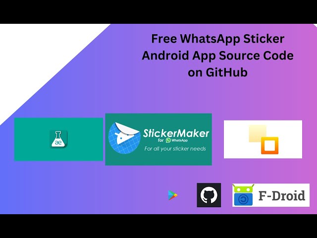 Free WhatsApp Sticker Android App Source Code on GitHub