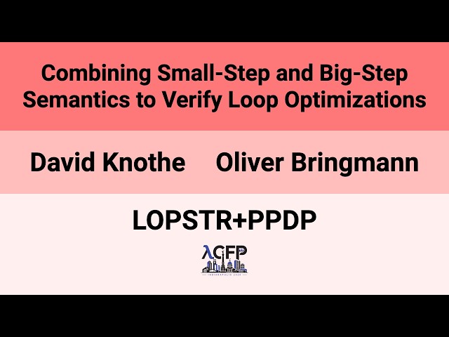 [LOPSTR+PPDP'26] Combining Small-Step and Big-Step Semantics to Verify Loop Optimizations