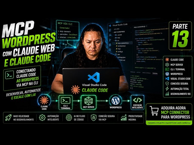 Claude Code + MCP WordPress + VS Code #13 | Desenvolvendo no WordPress via CLI